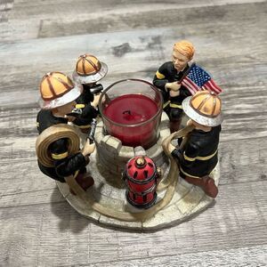 Continental Creations Firefighter candle holder